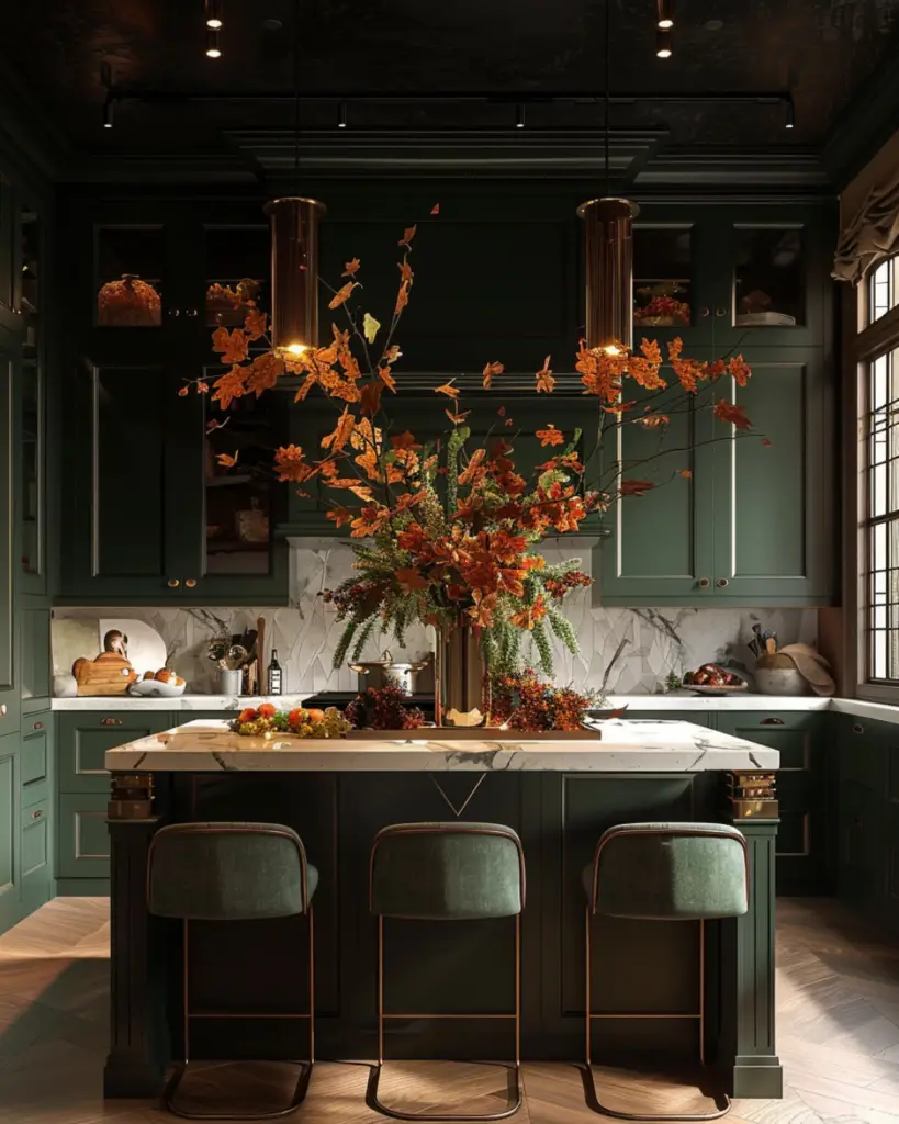 Autumn hues uplift interior through contemporary grace